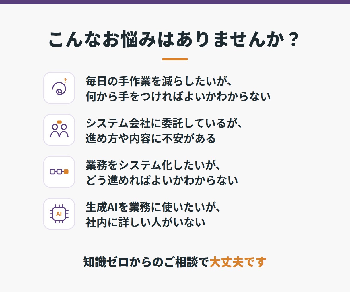 中小企業の　IT/AI活用実践のアドバイスします 知識ゼロから、一歩を踏み出すための　初回相談です。 イメージ2
