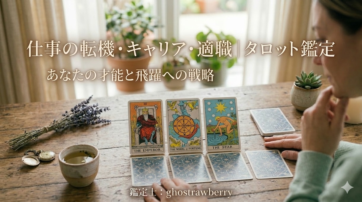 キャリア占い：元芸能マネージャーが紐解きます 仕事の転機・キャリア・適職｜「あなたの才能」と飛躍への戦略 イメージ1