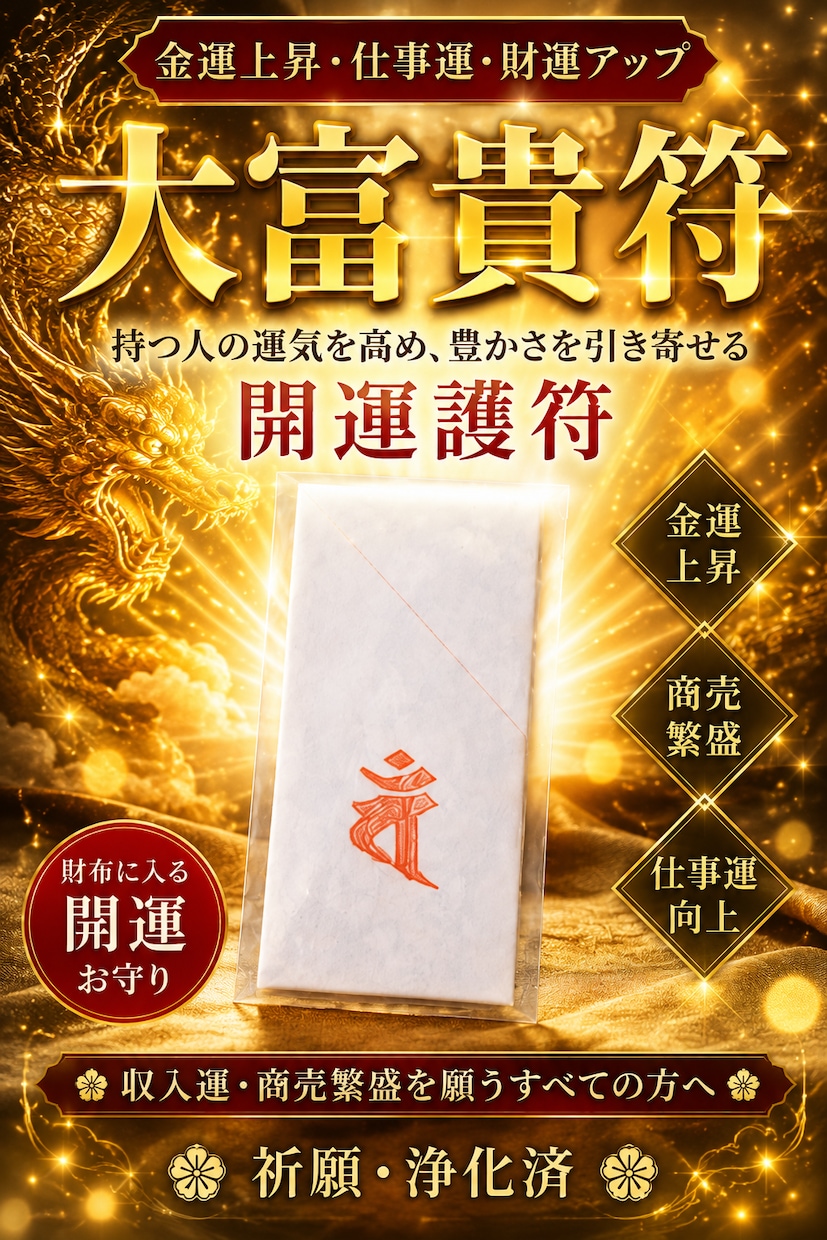 心願成就・開運・厄除けの護符をデータでお届けします あなたの願いに寄り添う、心のお守り。 イメージ1