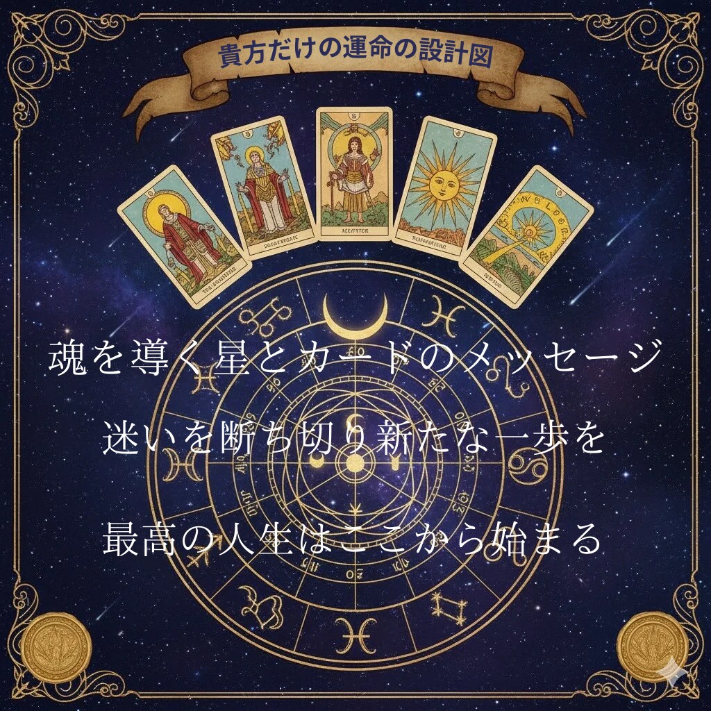あなたの『今』を鑑定します 星とカードが教えてくれる⭐︎あなたの幸せの道しるべ⭐︎ イメージ1