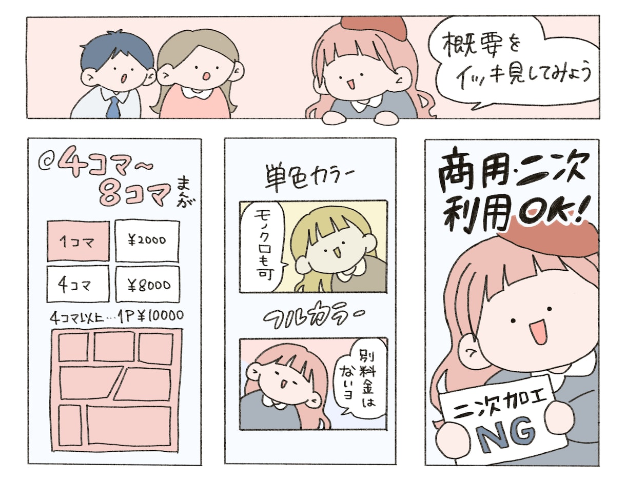 かわいい広告漫画描きます 可愛いイラストで情報を分かりやすく読みやすくまとめます イメージ2