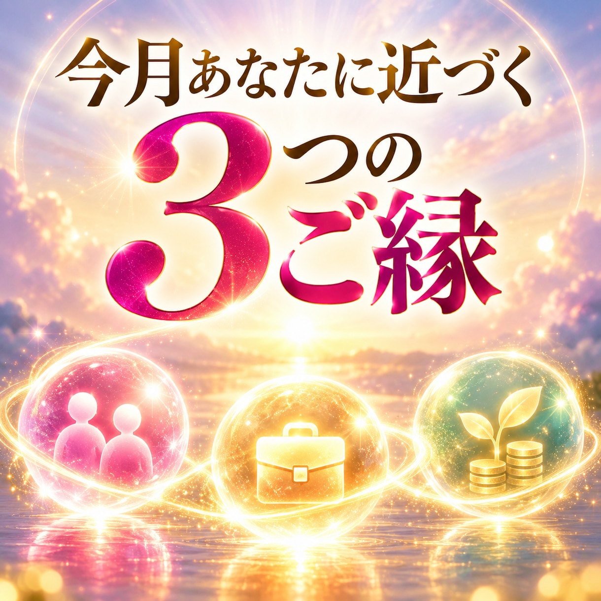今月あなたに近づく3つのご縁を霊視します 人・仕事・お金・情報。つながり始める流れとサインをお伝え イメージ1