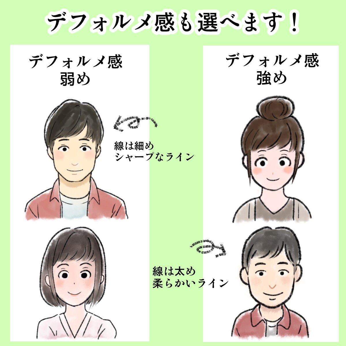やわらかいタッチのアイコンを作成致します 淡い水彩タッチのアイコンをご提供します！ イメージ2