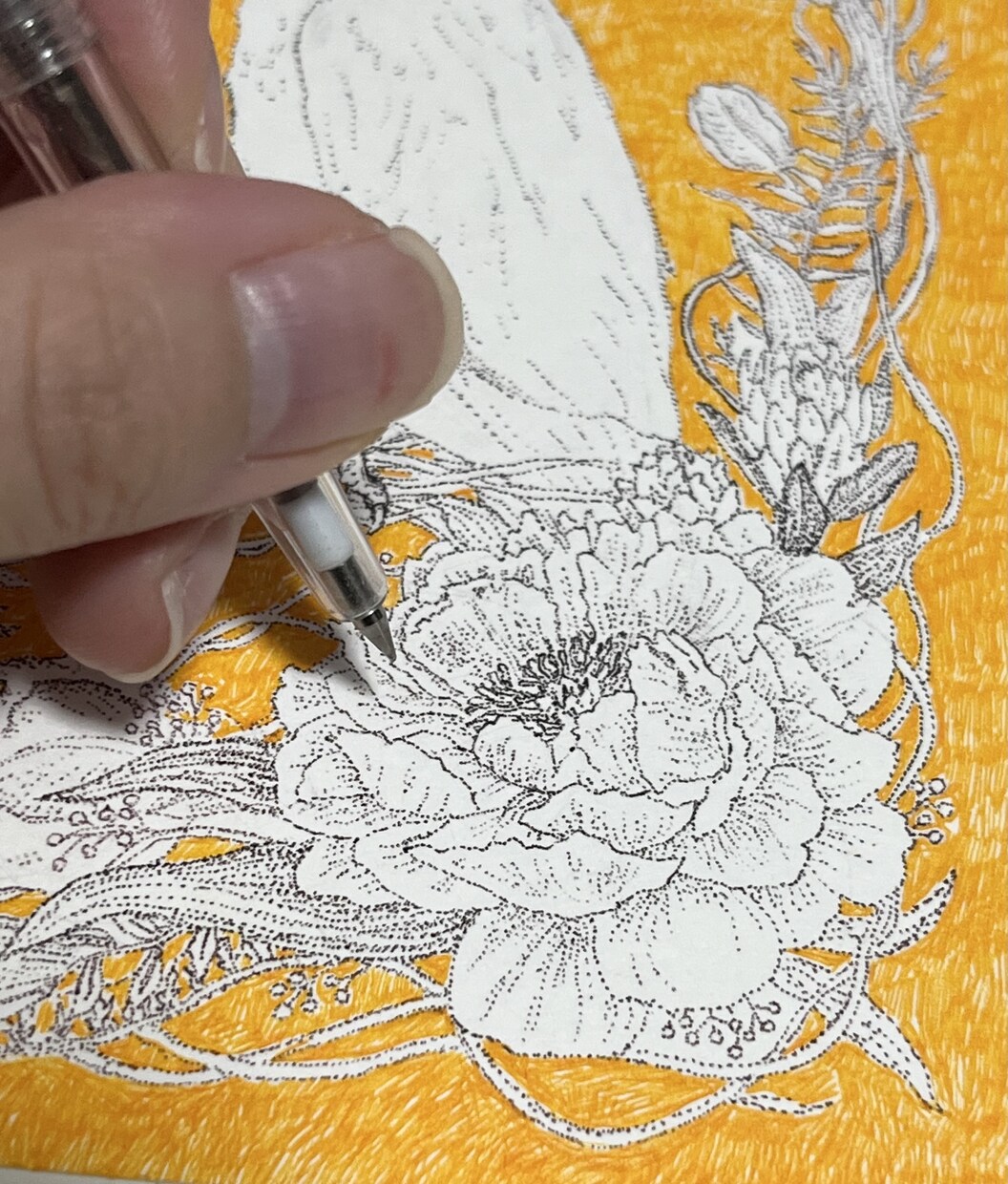 動植物の点描イラストを描きます ペン画で繊細な線と点の絵を描きます！ イメージ5