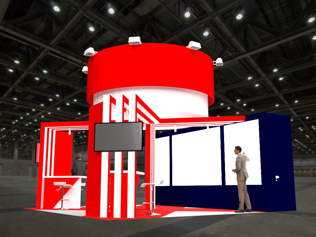 展示会やテレビセット等の3Dパース作ります プレゼンの資料等にお使いください！ イメージ3