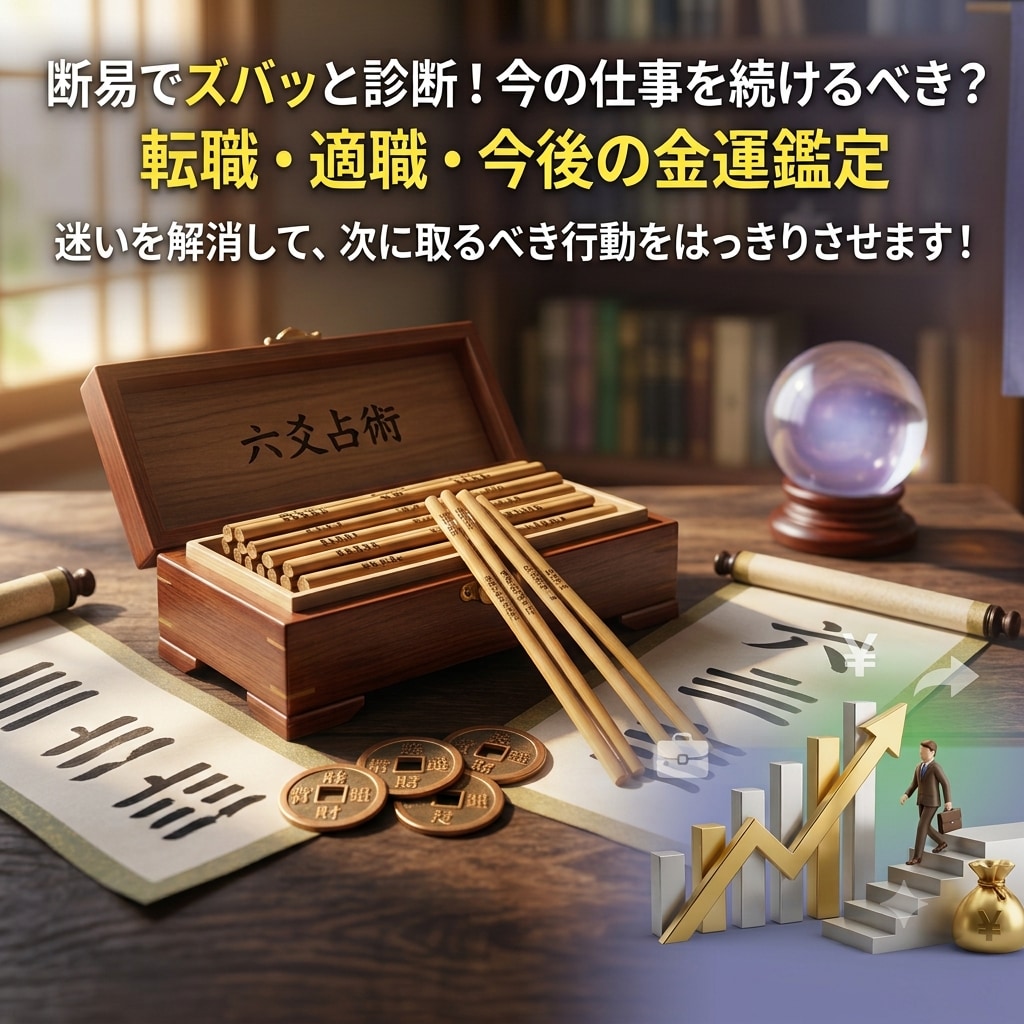 迷いを解消して、次に取るべき行動をはっきりさせます 今の仕事を続けるべき？転職・適職・今後の金運鑑定 イメージ1