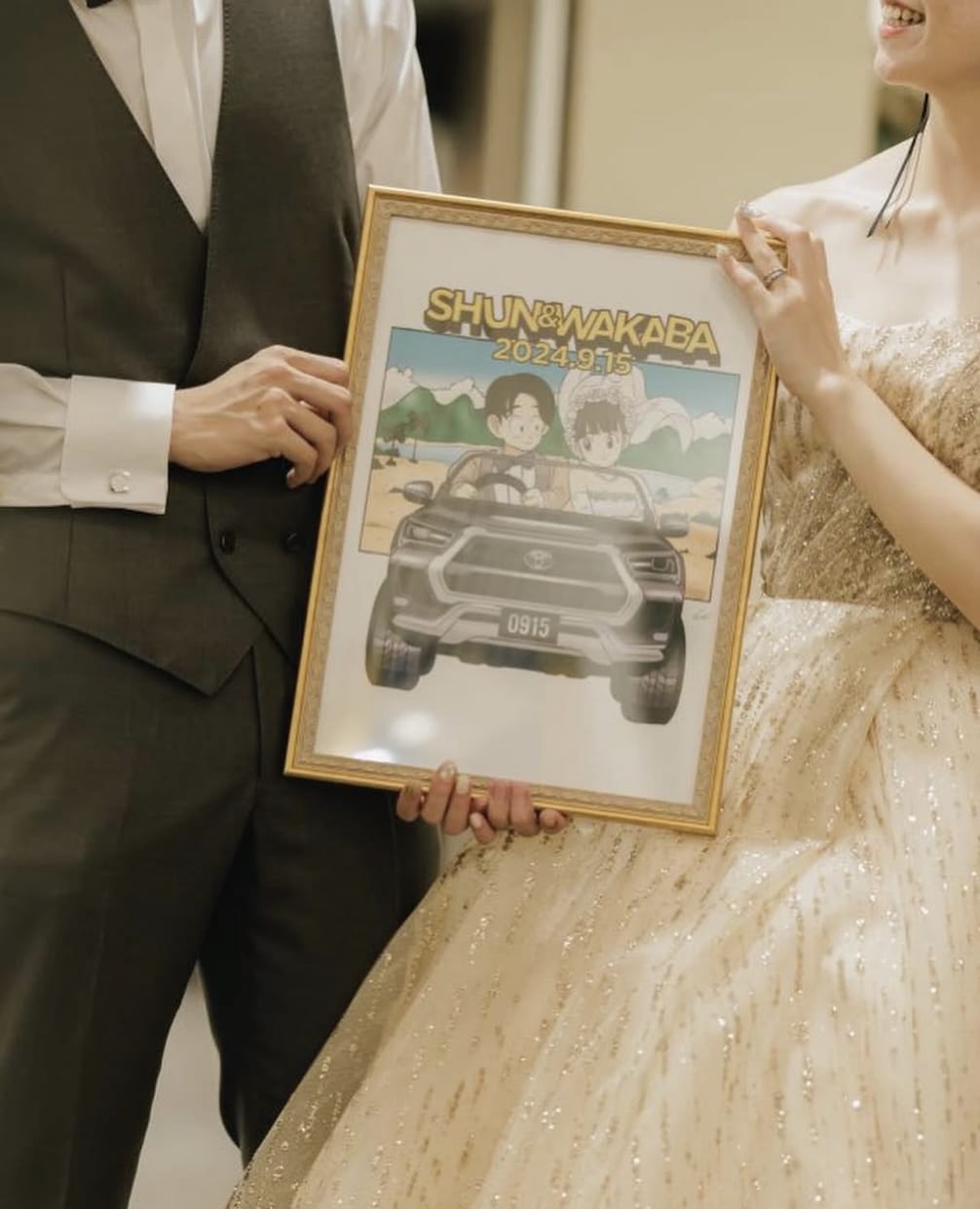 ドラゴンボール風にウェルカムボードの似顔絵描きます 結婚式のウェルカムボードやプレゼントご注文の方にオススメ！ イメージ4