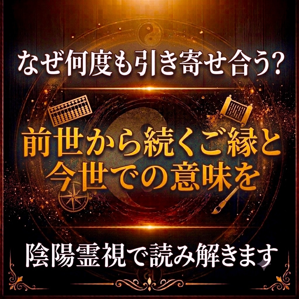 前世から続くご縁を陰陽霊視で読み解きます なぜか忘れられない人には、意味があります。 イメージ1