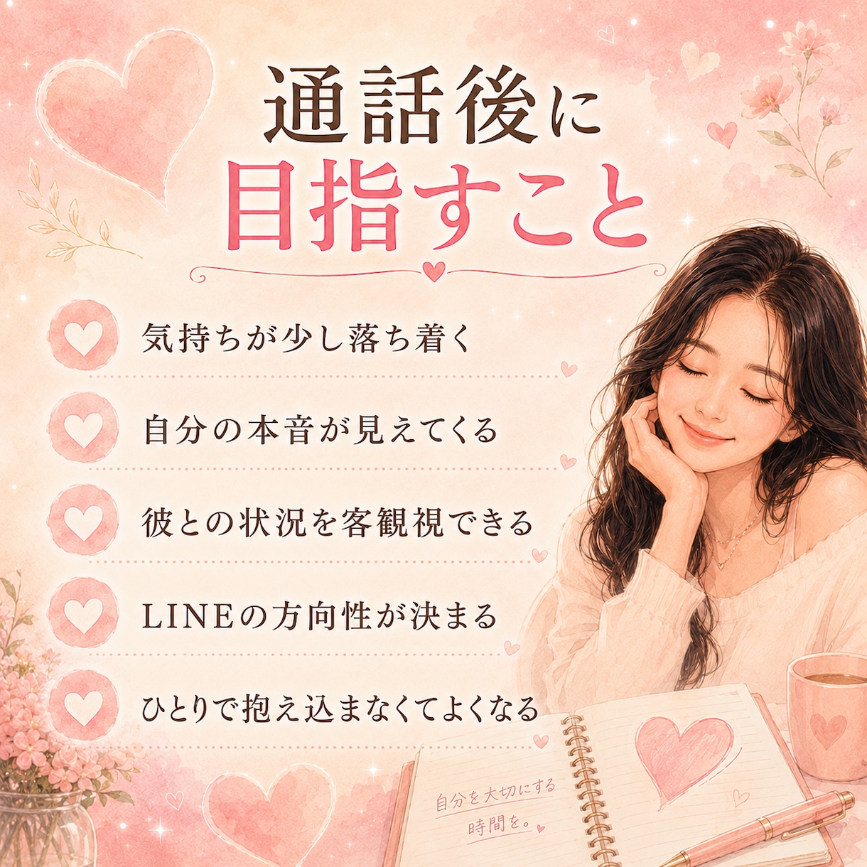 既読未読スルーで苦しい女性の本音を電話で聞きます 今夜も返信待ちで眠れないあなたの心を本音で一緒に守ります イメージ6