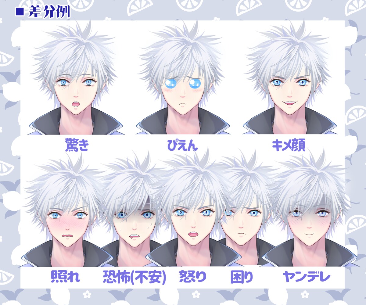 一括工程Vtuberキャラデザ〜モデリング致します 三面図orキービジュアル進呈！なりたいを全力でサポートします イメージ8