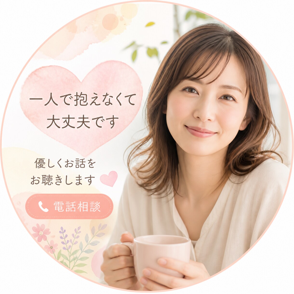 子供の不登校・離婚..経験者が優しく寄り添います 涙でも沈黙でも大丈夫。あなたのペースでお話しください イメージ2