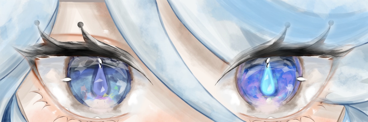 目のアップのヘッダーを制作します 素敵な目のヘッダーを描かせていただきます！ イメージ5