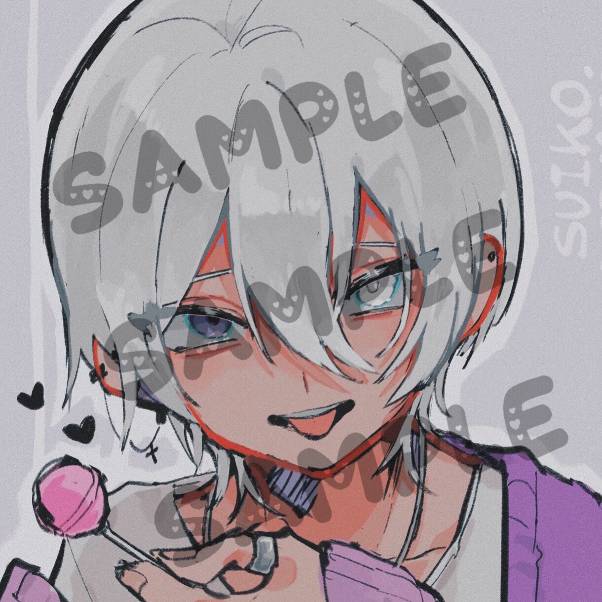 目を惹くアイコンイラストを描きます SNSのアイコンをお求めの方へ。ご相談だけでもOK♪ イメージ5