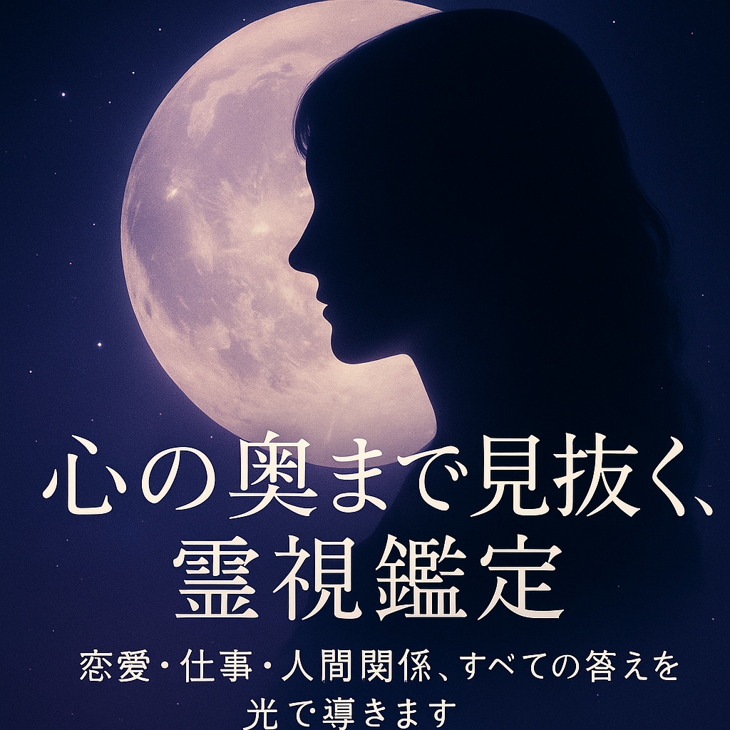 霊視で相手の本音とあなたの未来を読み解きます 心の奥を見抜き、恋も人生も進むための現実的な答えお伝えします イメージ1