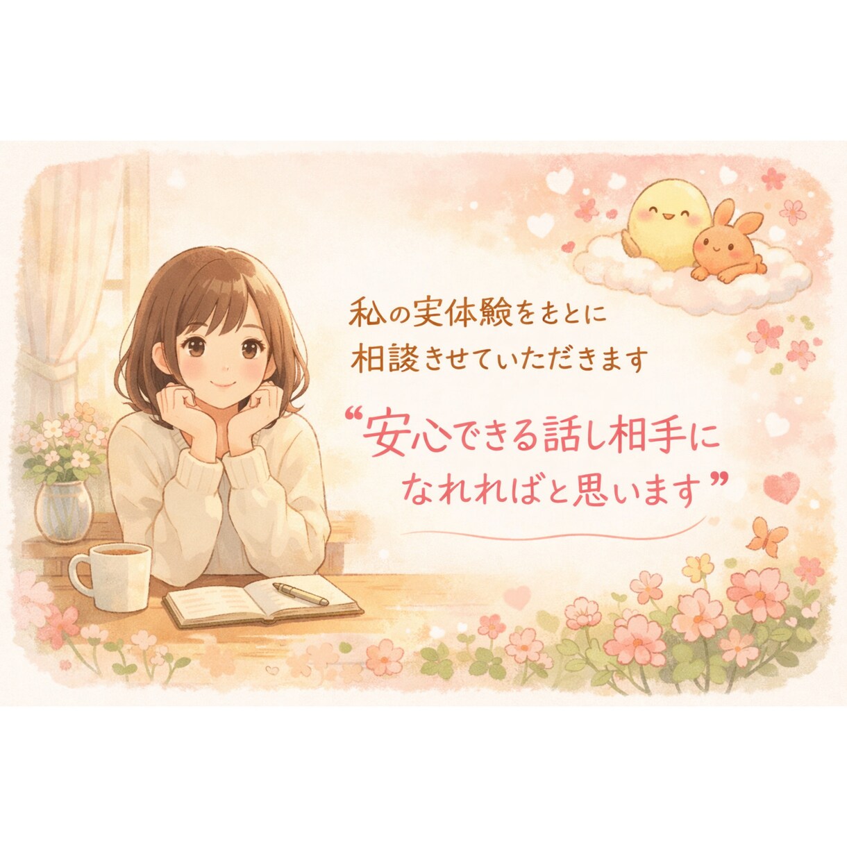 私の実体験をもとに相談させていただきます 安心できる話し相手になれればと思います イメージ1