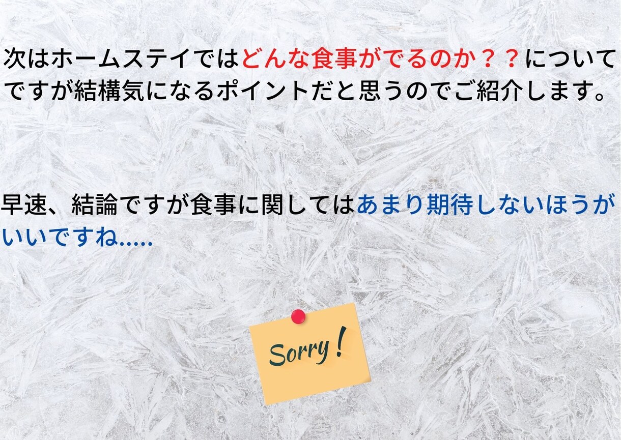 ホームステイをされる方に資料をお配りしています 初めてのホームステイで不安を感じている方へ イメージ6