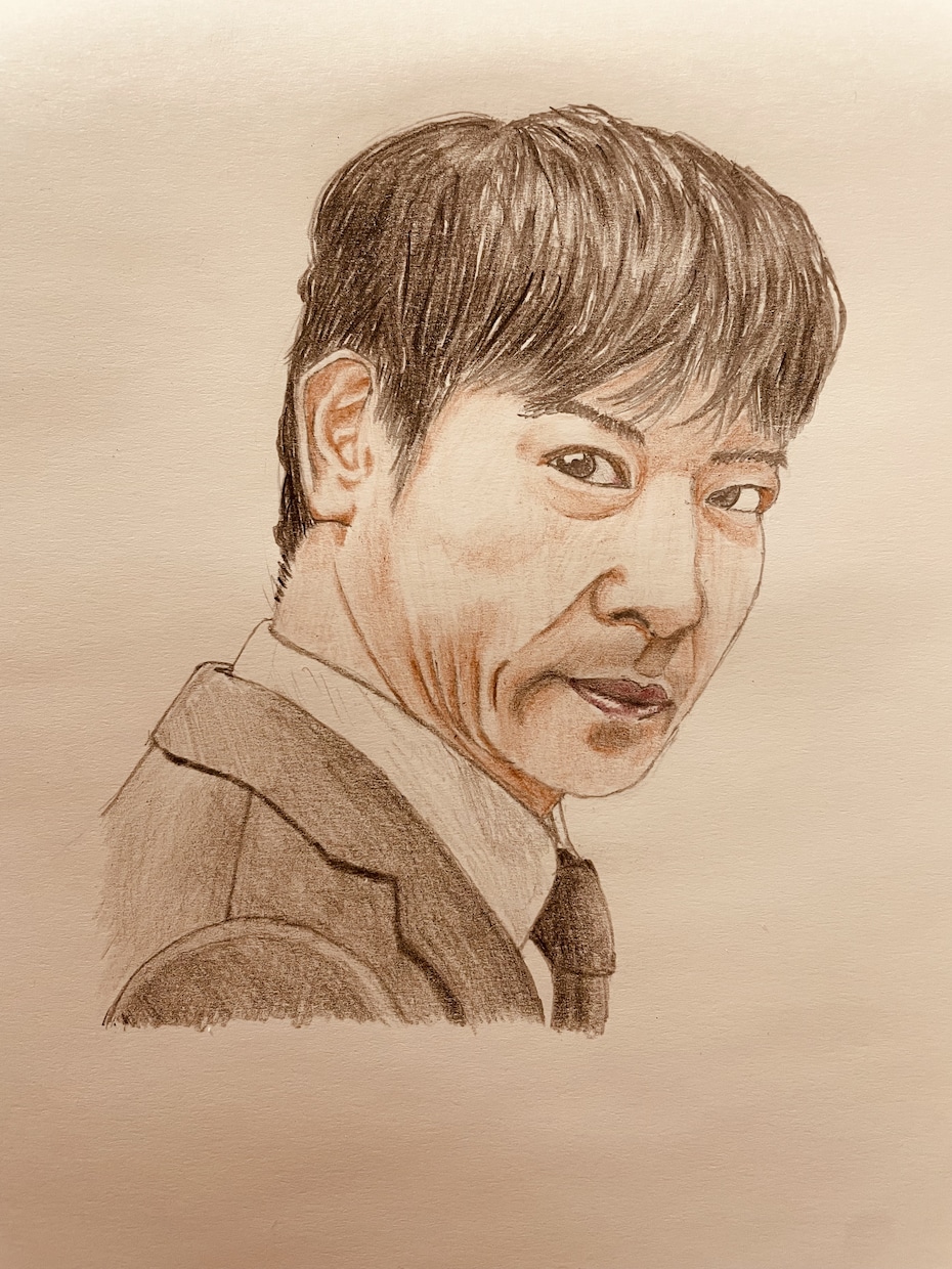 似顔絵作成 お写真から似顔絵を作成いたします 温かい画像でお部屋や壁を彩りたい方へ イメージ2