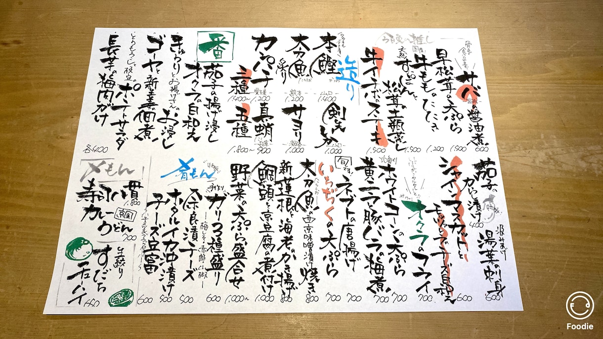 メニュー書きます 美味しそうと思っていただける字を目指してます イメージ4