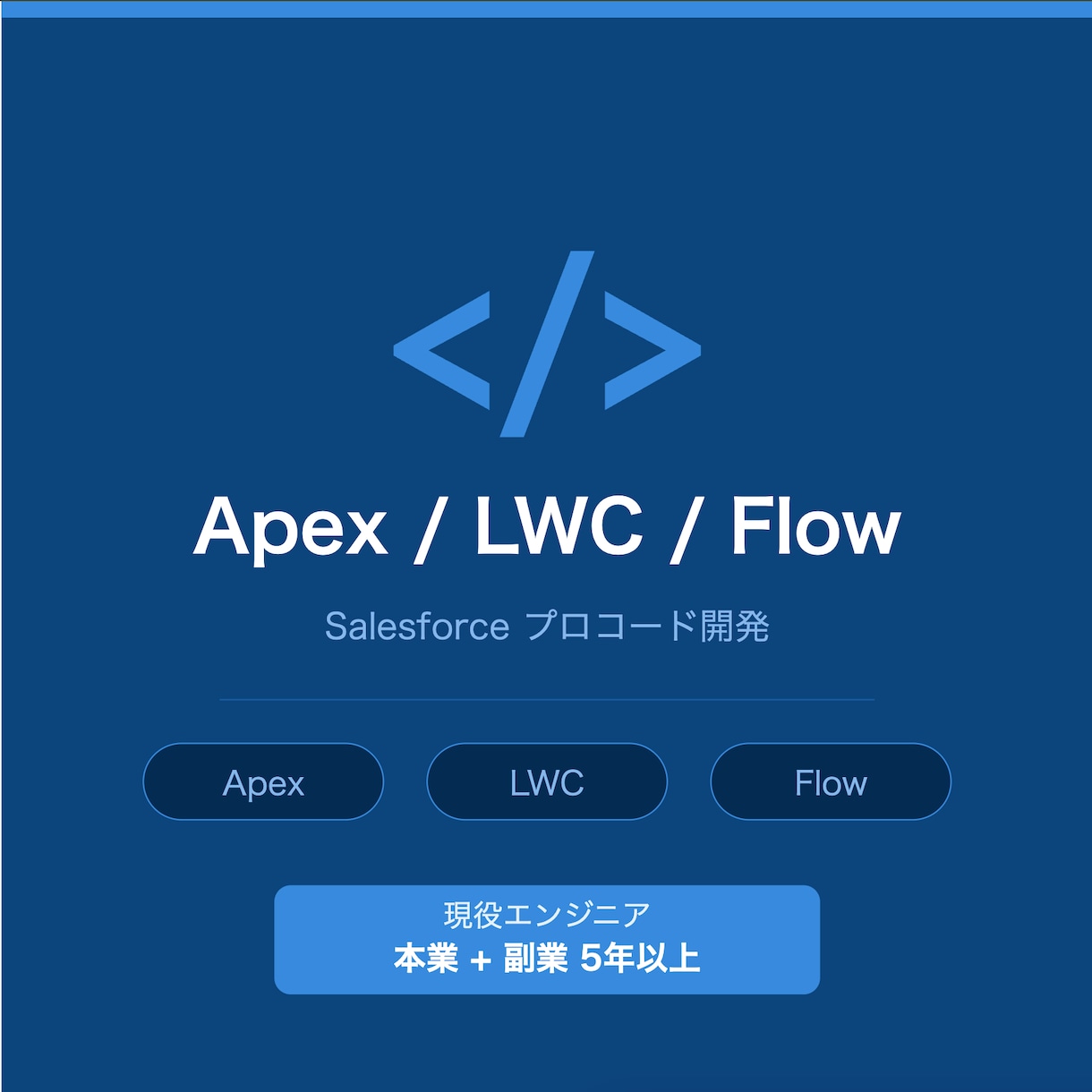 Salesforce|Apex・フロー開発します SF歴6年(資格6つ)の現役エンジニアが対応いたします! イメージ1