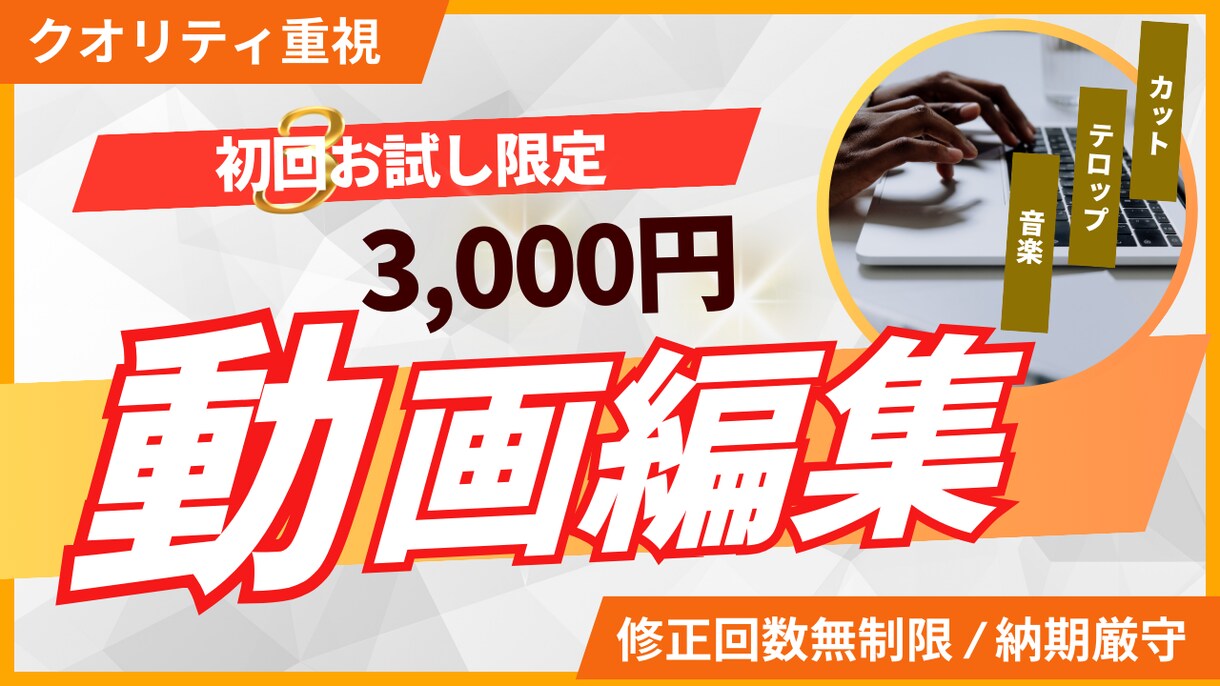 初回お試し！修正回数制限無し！動画編集致します YouTube、Instagram、Tiktok対応 イメージ1