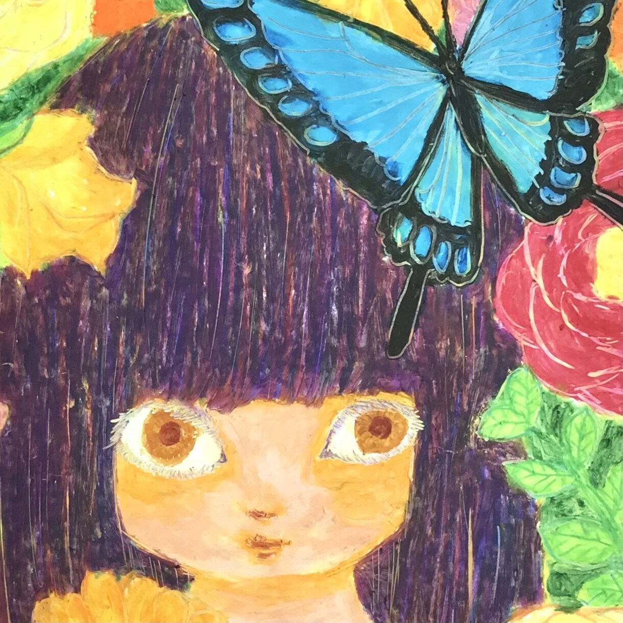 絵本のようなイラストを描きます クレパスとデジタル加工で可愛く個性的なイラストに仕上げます イメージ2