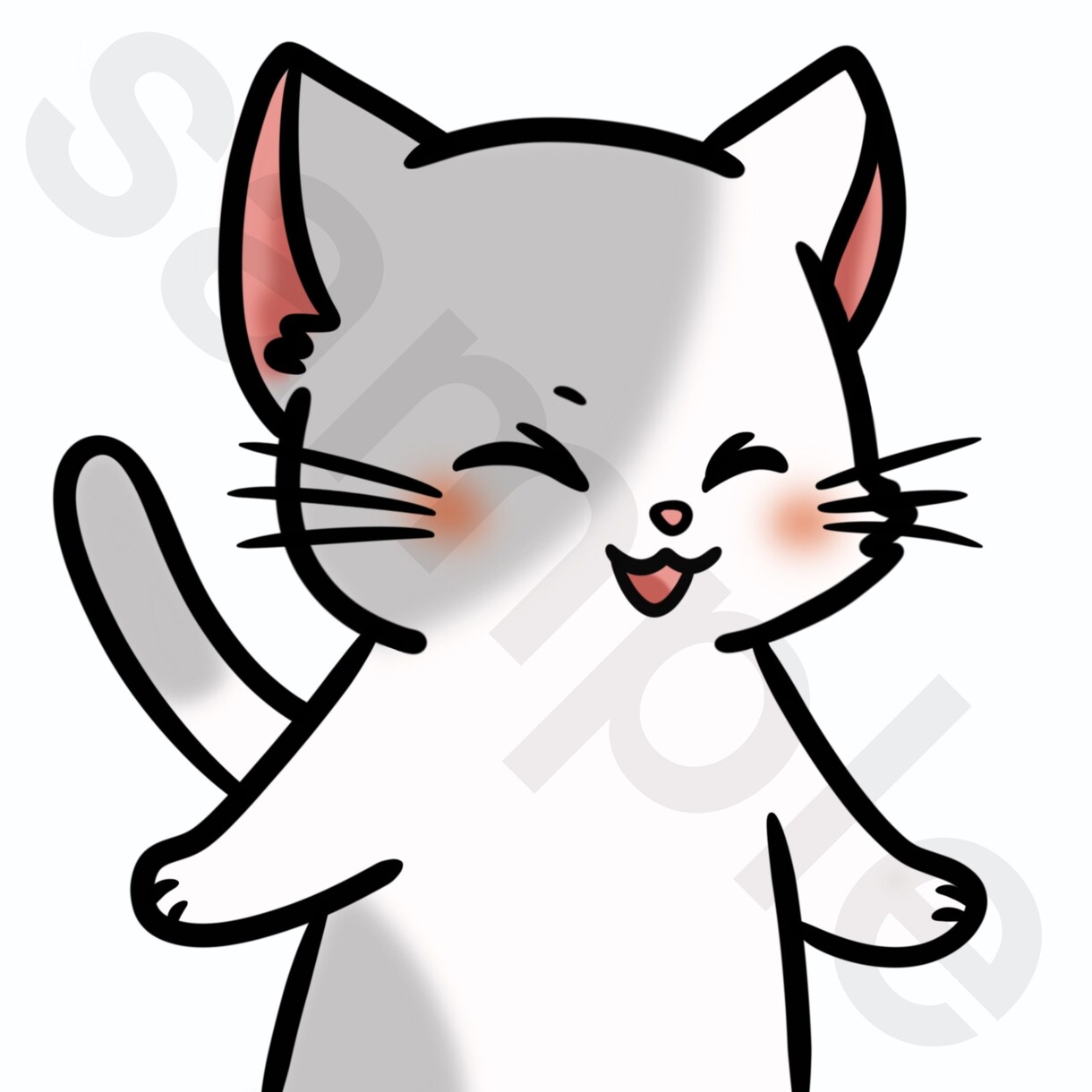 SNS映えするアイコンイラスト描きます ポップな太線はっきりカラーのSNSアイコン作成* イメージ3