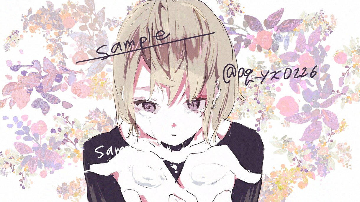 可愛い系!配信・SNS用の一枚絵描きます 表情差分3種付きで活動応援します イメージ8