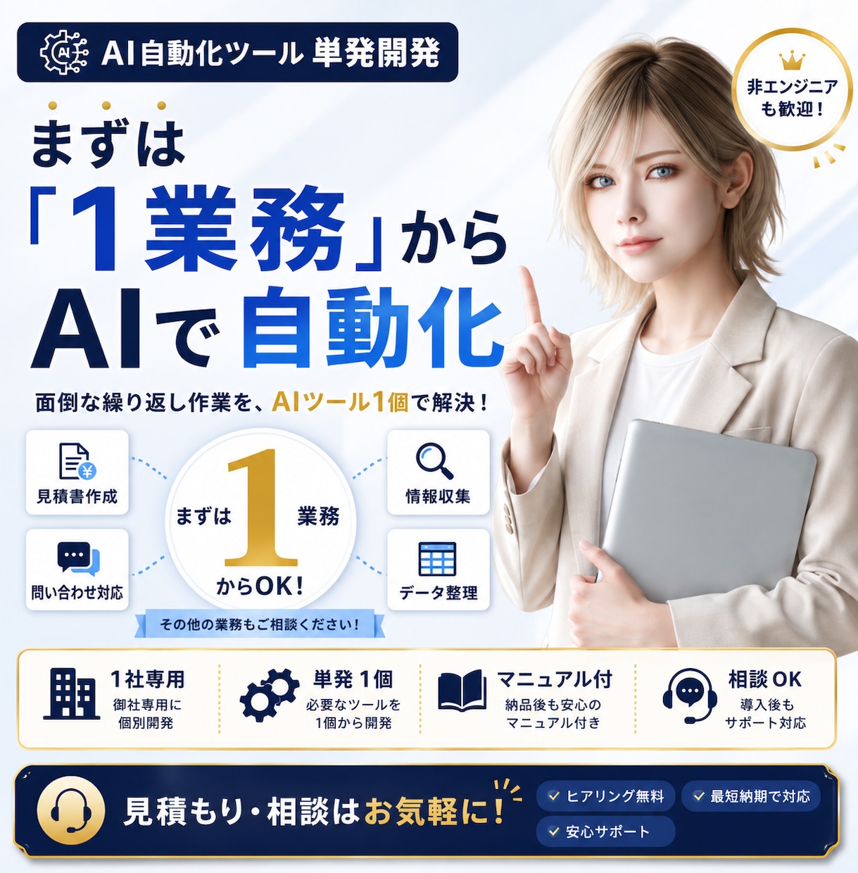 AI自動化ツールを単発で開発・納品します GPTs/Dify/n8n対応｜設計〜納品・簡易マニュアル イメージ1