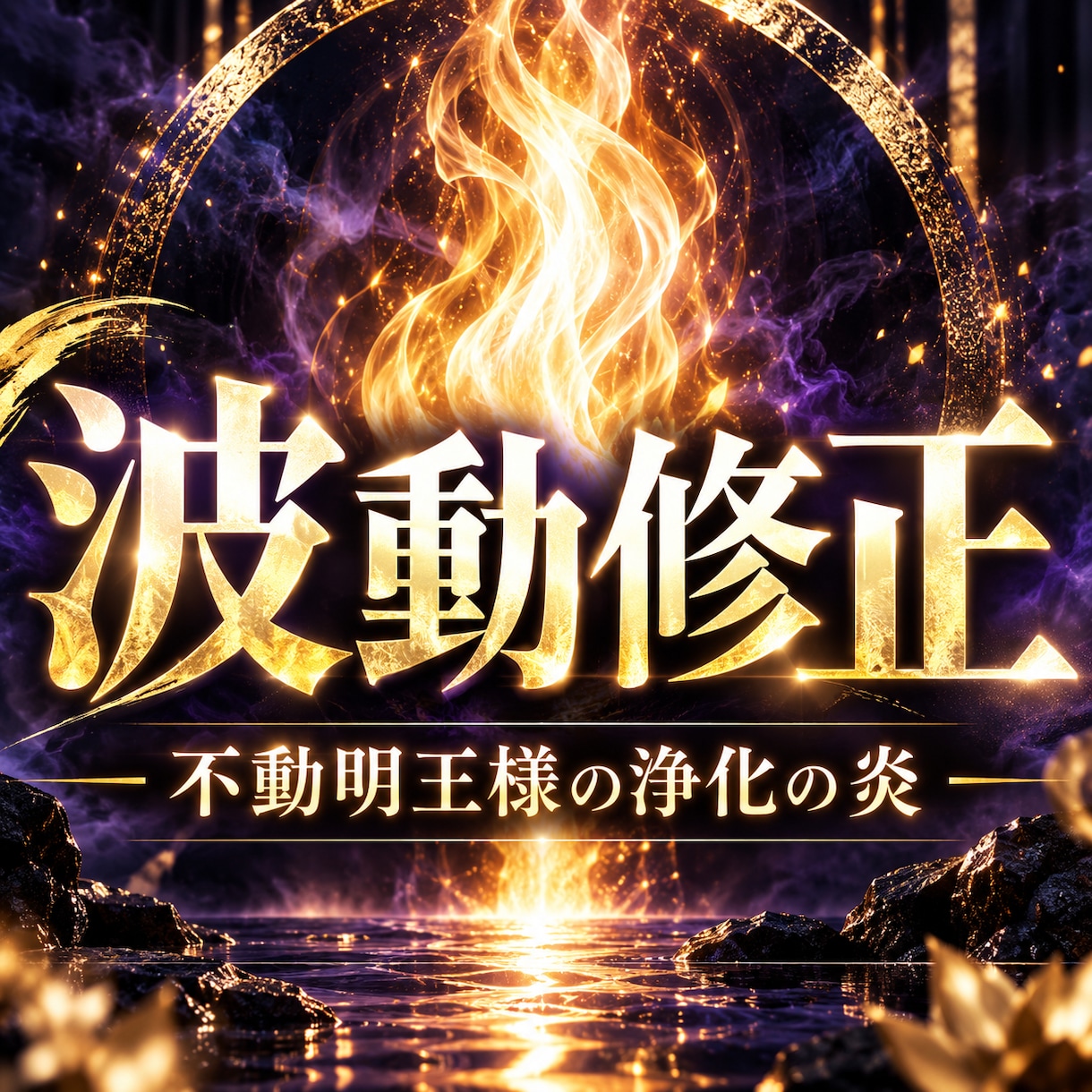 波動修正を行い、本来の未来へと導きます 不動明王様の浄化の炎を宿す、高次元の波動修正です イメージ1