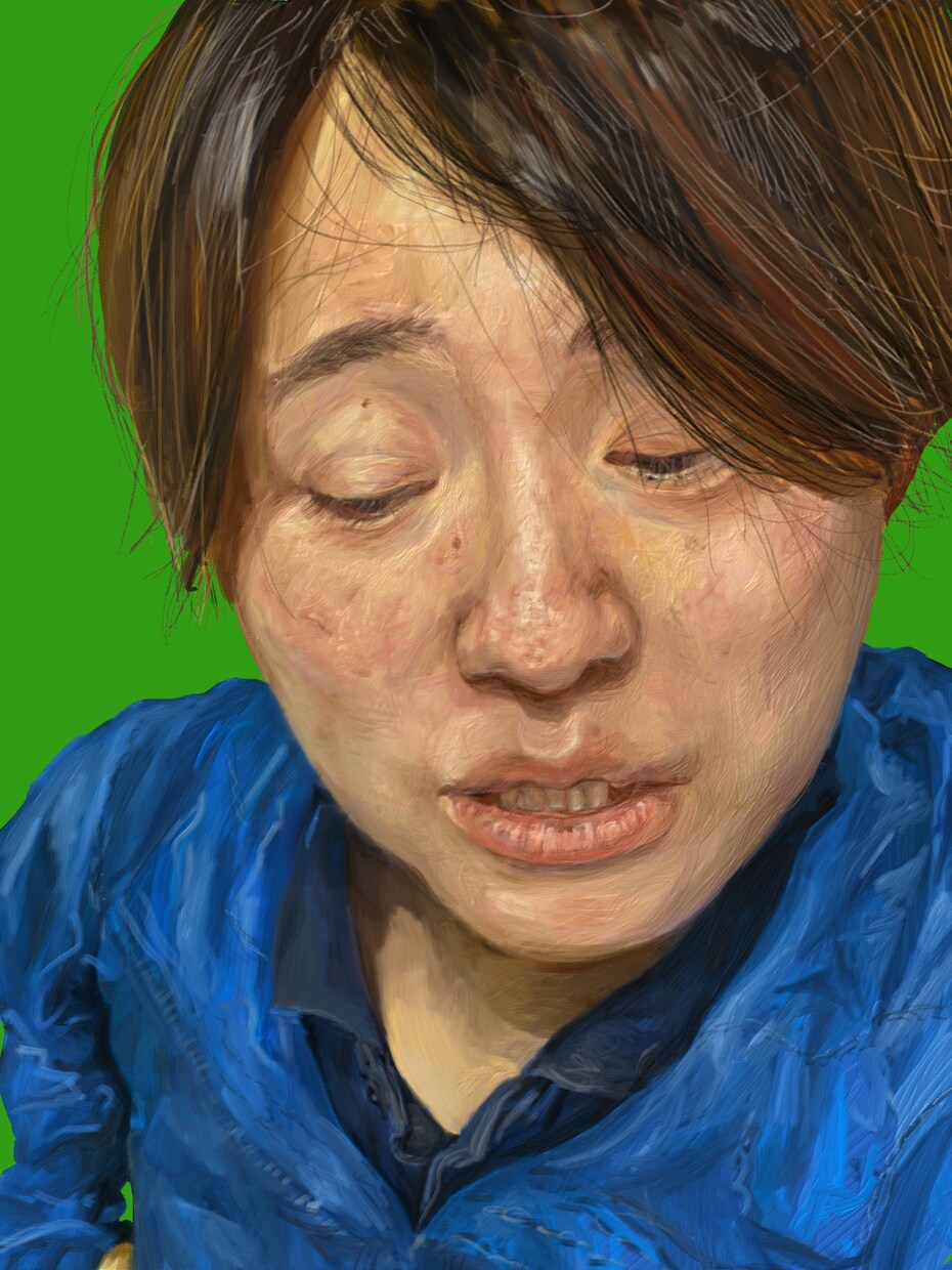 1人様専用/忠実でリアルな似顔絵を描きます まるで油絵のような、重厚感のある特別な似顔絵 イメージ4