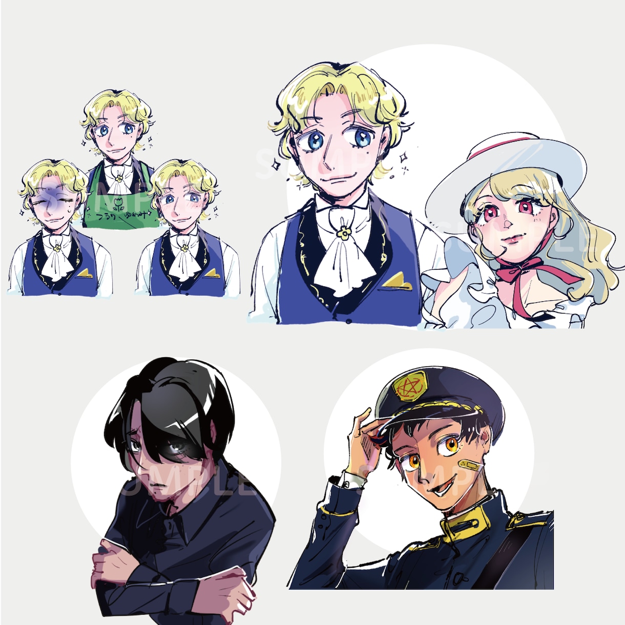 立ち絵描きます 【表情差分2つ付き】TRPG等のお供にもどうぞ！ イメージ5
