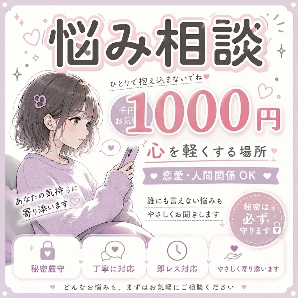貴方の全て肯定します 辛い事、悩んでいる事、なんでもお聞かせくださいꕀ꙳ イメージ1
