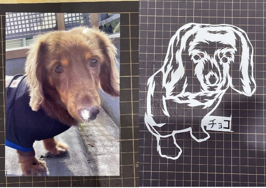 切り絵で似顔絵作成します アイコン用、友達、推しやペットの似顔絵を切り絵作成します。 イメージ4