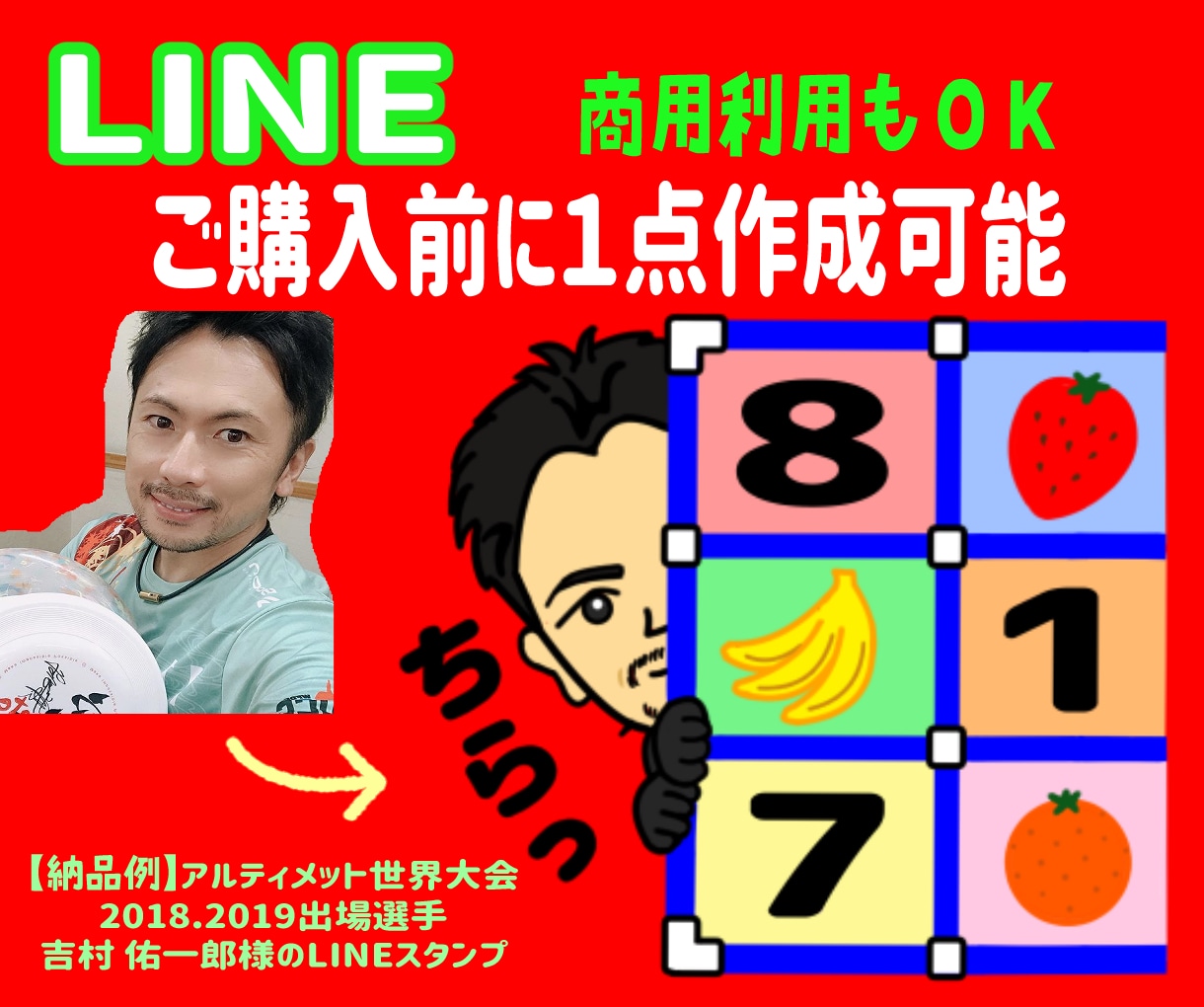 ゆるい似顔絵LINEスタンプ作ります ☆ご購入前に参考イラスト作成可☆著作権譲渡 イメージ1