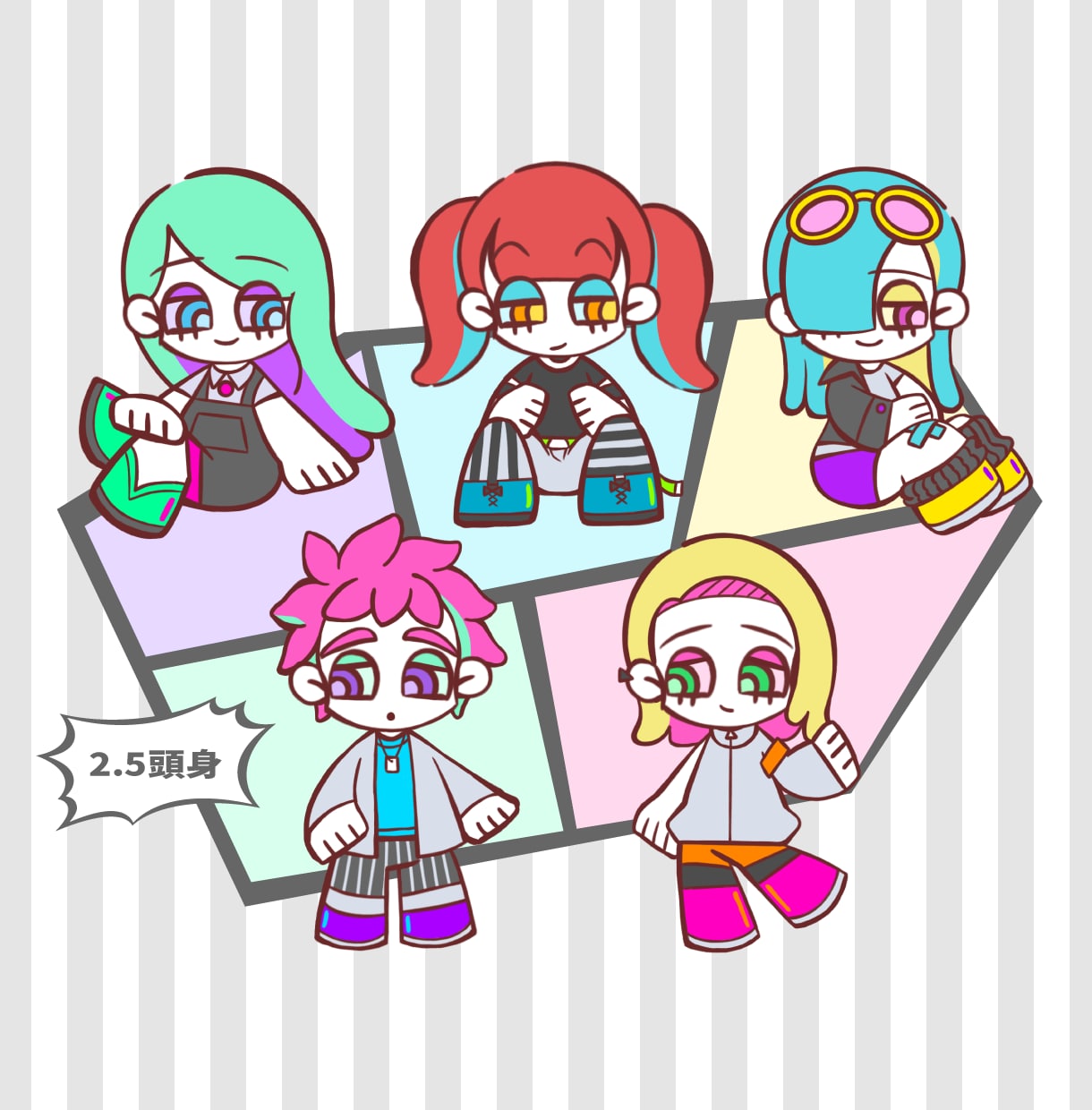 商用利用OK●アメリカンポップなイラスト描きます パッキリくっきり！鮮やかな色彩とメリハリ効いた線で魅せます！ イメージ2