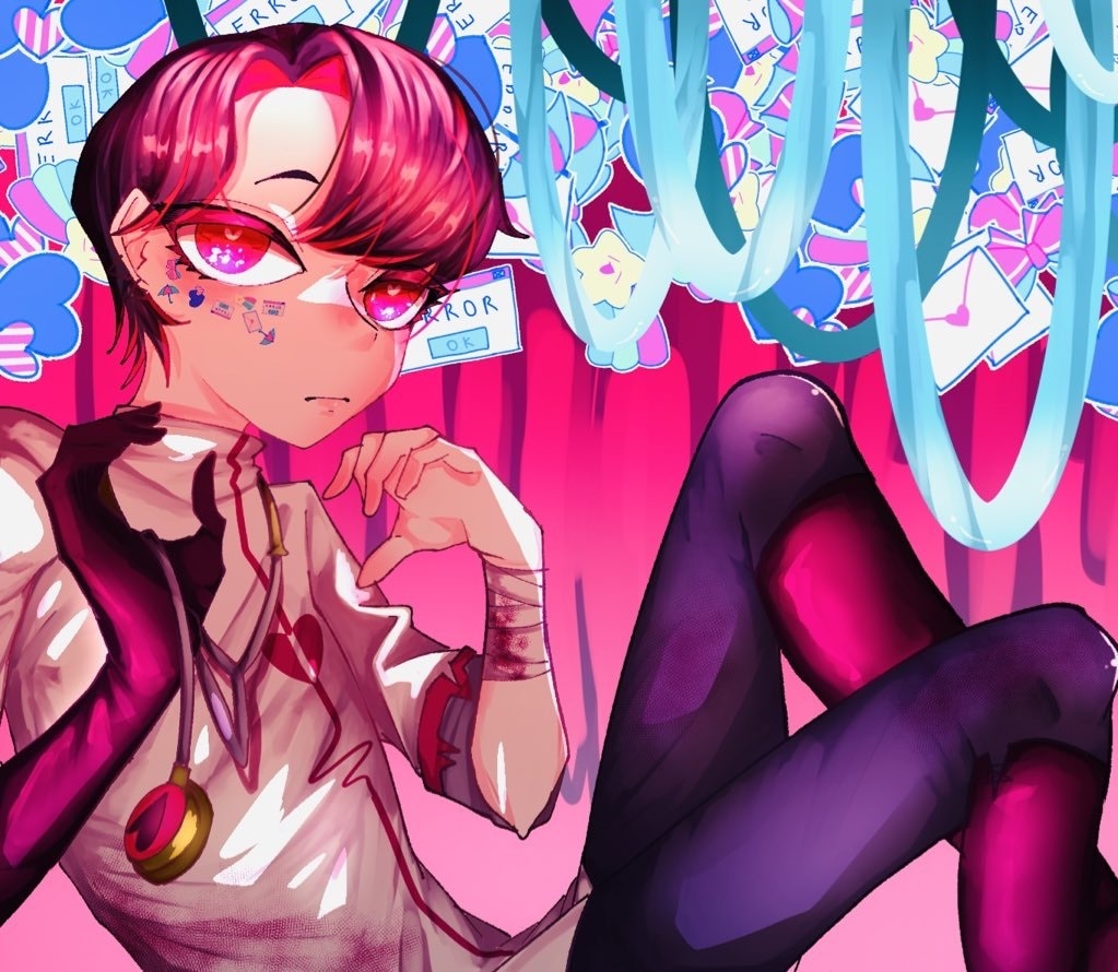 闇可愛いメンヘラチックなイラストを描きます SNSアイコンヘッダーや動画内イラストなど イメージ5