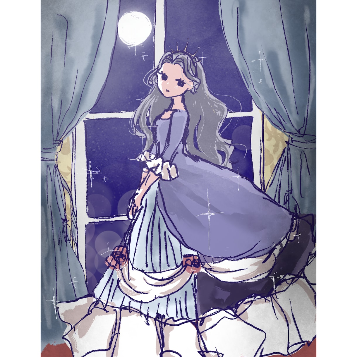 キラキラ可愛い1枚絵描きます アイコン、ヘッダー、MVなど様々な用途に！ イメージ6