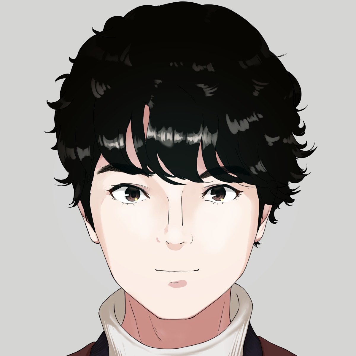デフォルメしすぎないアニメ調似顔絵アイコン描きます どのSNSでも使いやすいデフォルメ具合 イメージ3