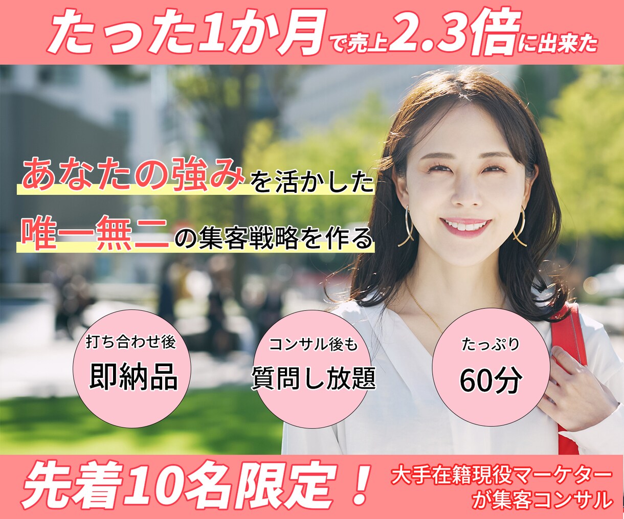 元大手マーケターが売れる事業コンセプト設計します 商品名を変えただけで売上2.3倍事例あり！ イメージ1