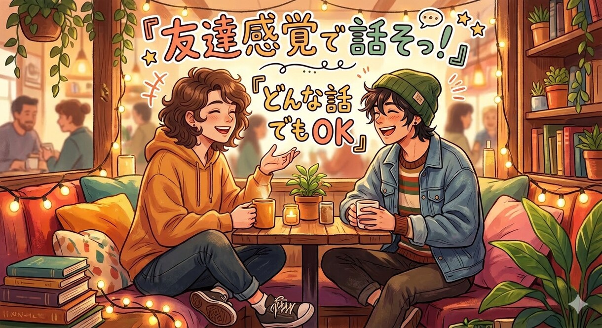 友達になって話します 友達募集。カウンセラーだけどカウンセリングじゃない。 イメージ1