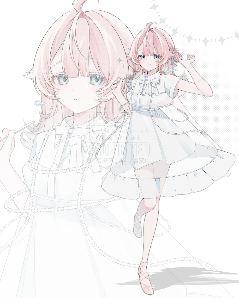 立ち絵・一枚絵・キービジュアル等幅広く描きます 淡色ポップでトレンド感のある配信映えキャラクターイラスト イメージ4