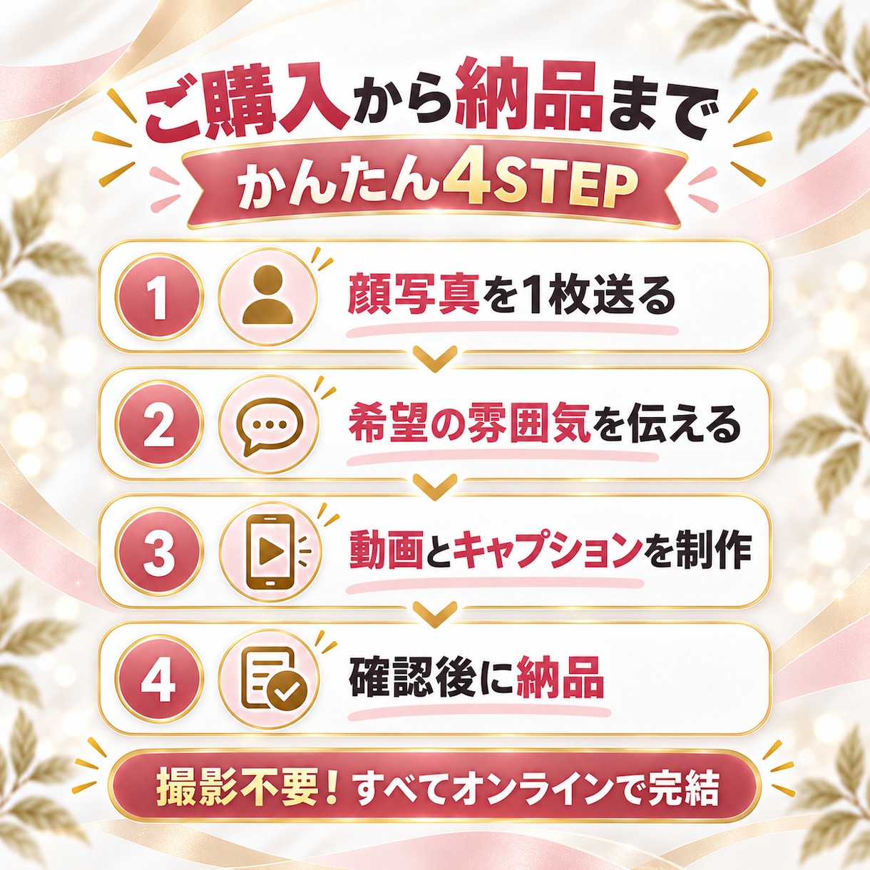顔写真1枚からリール動画3本作ります 初回限定！衣装を変えて3本3,000円 イメージ3