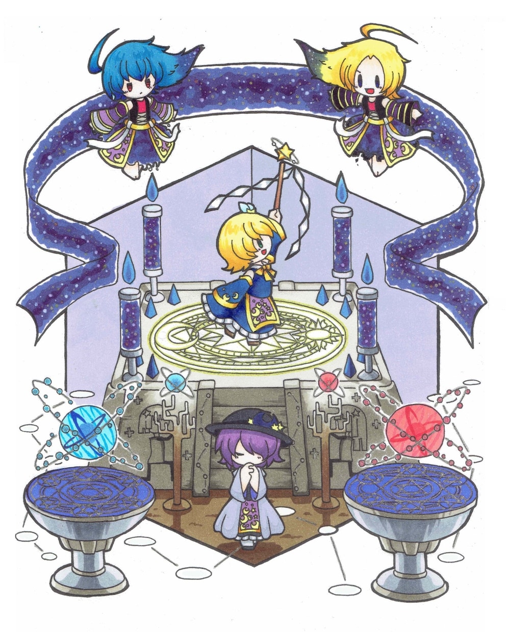 オリジナルキャラクターの箱庭イラスト描きます キャラの世界観を可愛く描きます！ イメージ3