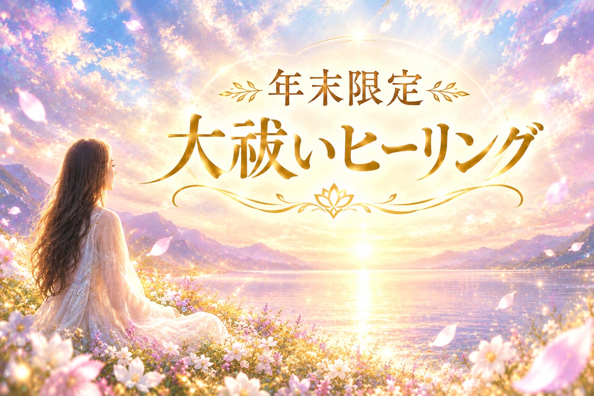 年末限定☆1年分の停滞運気と感情を浄化します 気づかないうちに溜め込んだ疲れや重荷を、静かに手放しませんか イメージ1