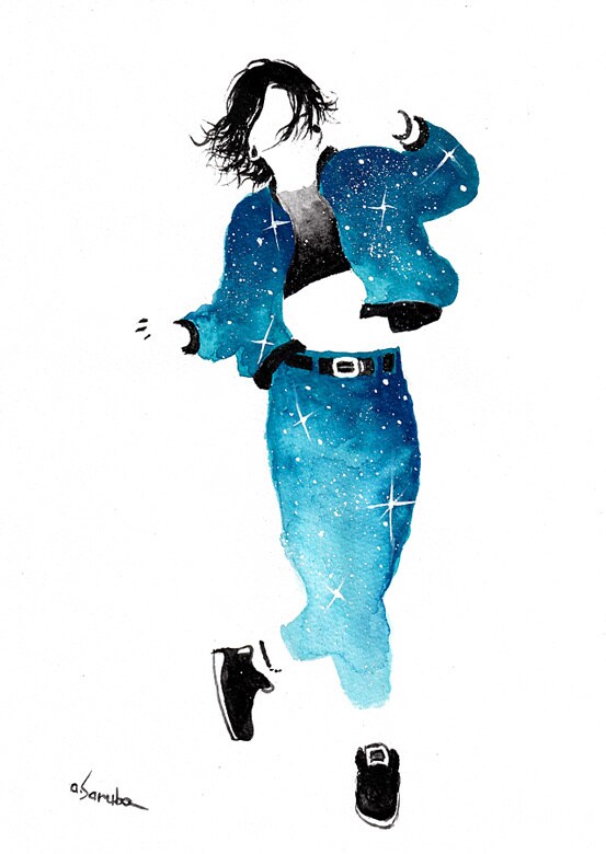 スタイリッシュな人物イラスト描きます 人体を描かない人物画で目立つイラスト イメージ4