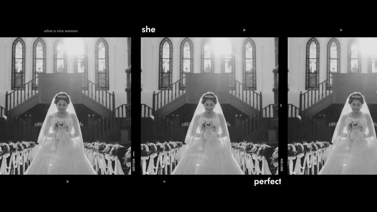 結婚の前撮り写真で二人だけのフォトムービー作ります 【完全保存版】永遠に残す二人が主役のフォトムービーアルバム！ イメージ3