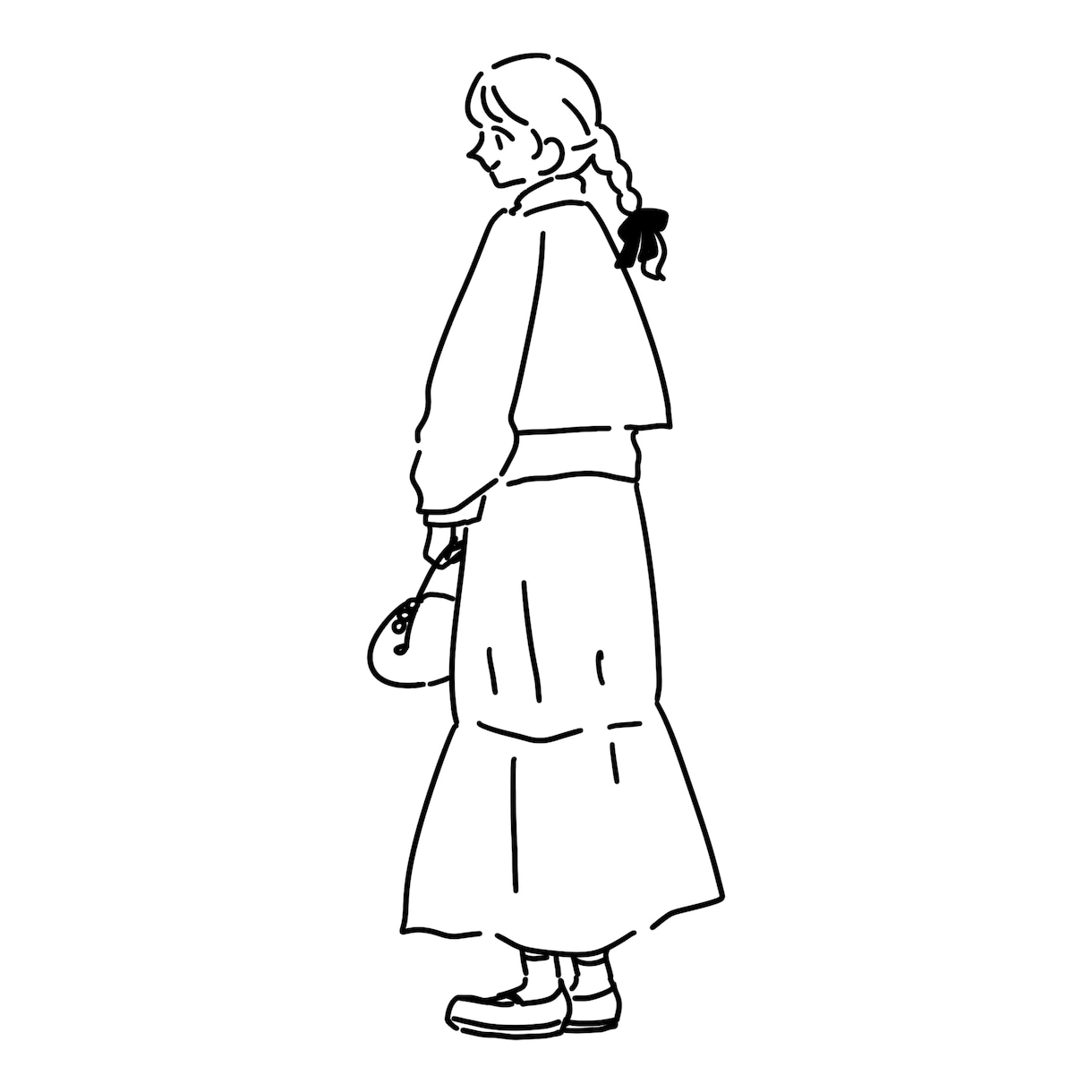 シンプルな人物のイラスト描きます アイコンやヘッダーなどにもどうぞ イメージ5