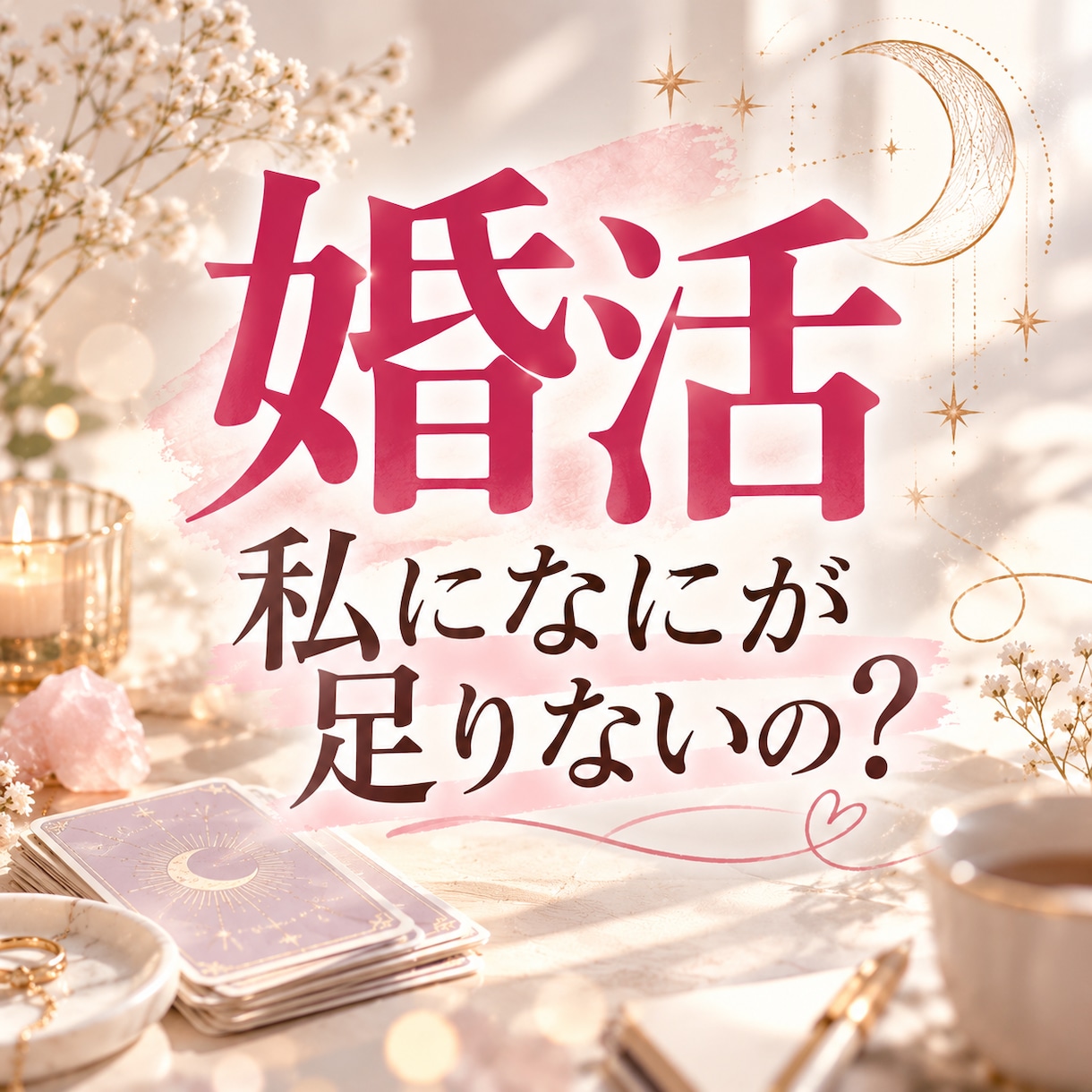 婚活｜なぜ私だけうまくいかない？その理由を視ます 婚活疲れ、出会えない、結婚を諦めたくないあなたへ イメージ1