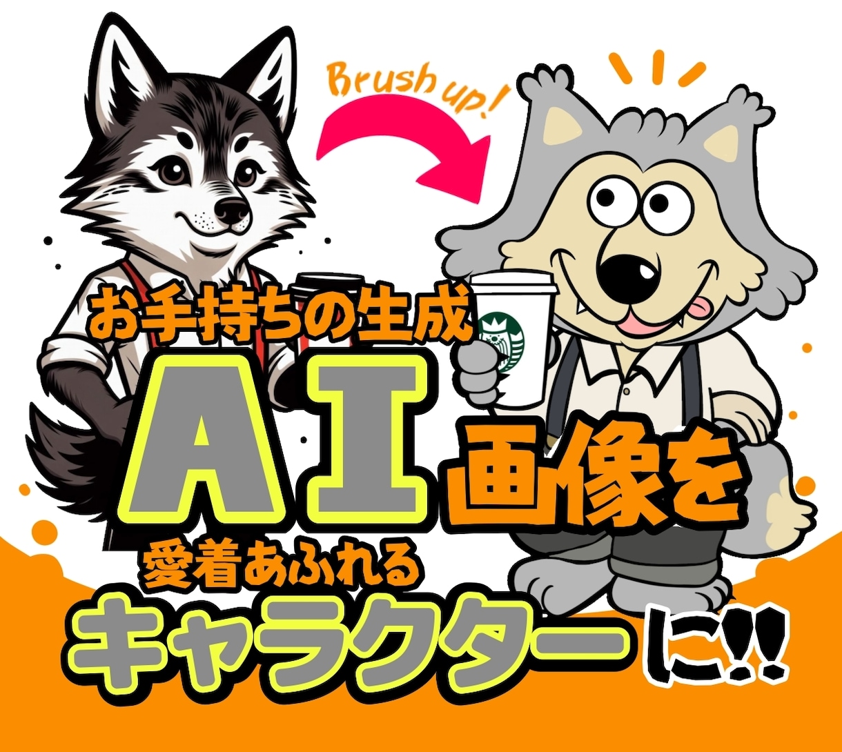 生成AI画像のキャラクターをブラッシュアップします 出力に不満のある方､愛着あふれる個性あるゆるめなキャラに!! イメージ1