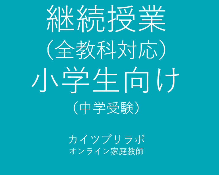 継続の方専用　60分授業ｘ月4回を行います 授業継続により、勉強の習慣化をサポートします イメージ1